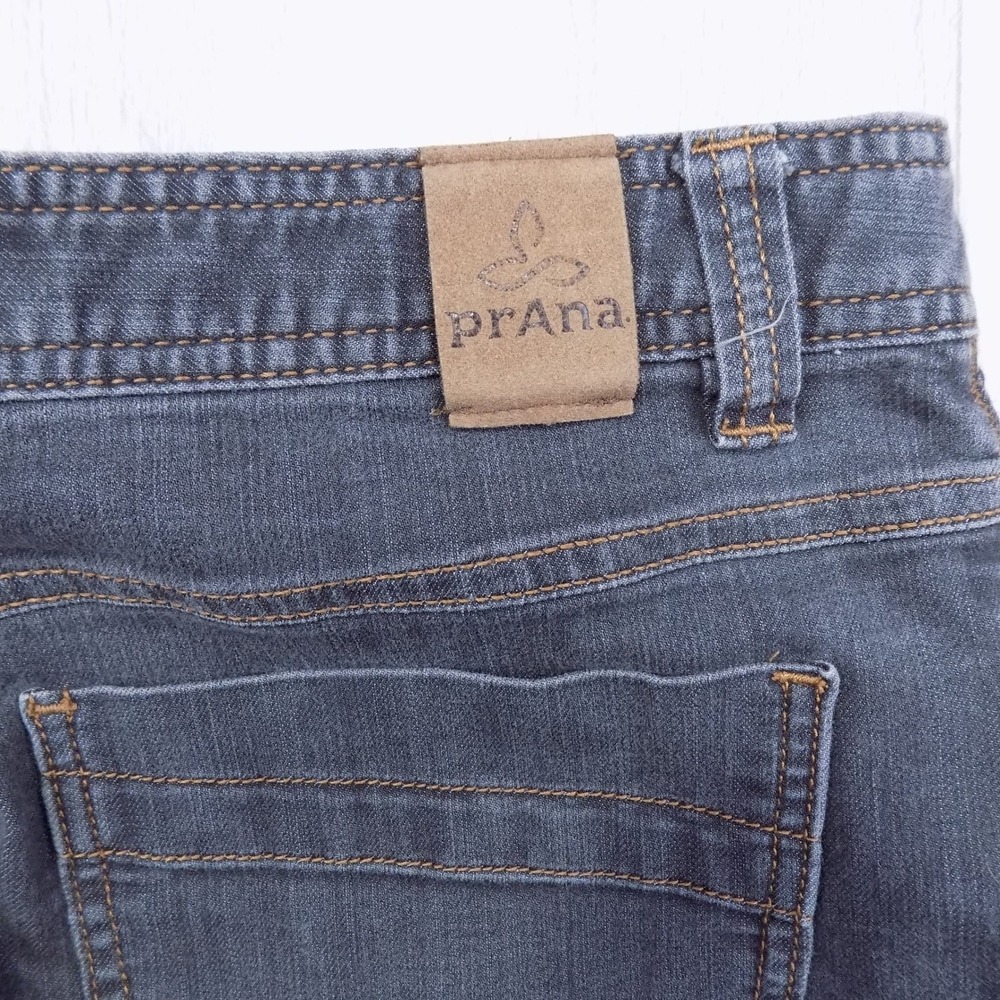 prAna Bridger Jeans Mens 34 Denim Slim Fit M4BD32315 Stretch Casual EUC